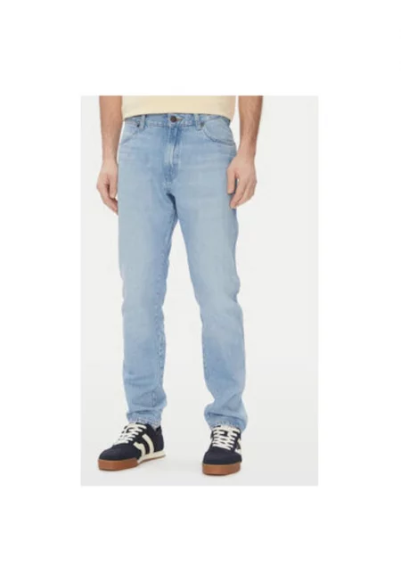 Мъжки панталон  112362465 - памук - син - Син