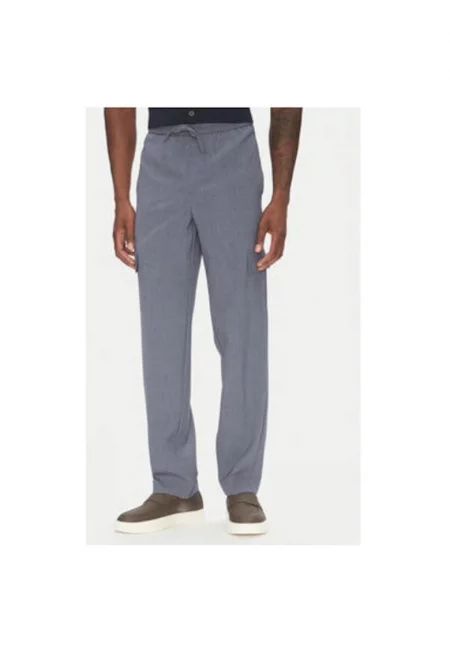 Мъжки панталон  30-01112A - Рециклиран полиестер/вискоза - Син - Син