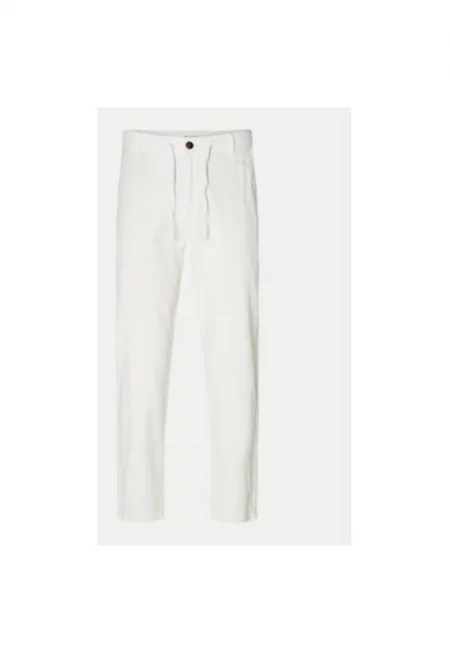 Мъжки панталон -  304704550 - Органичен памук/Лен - Бял - Бял