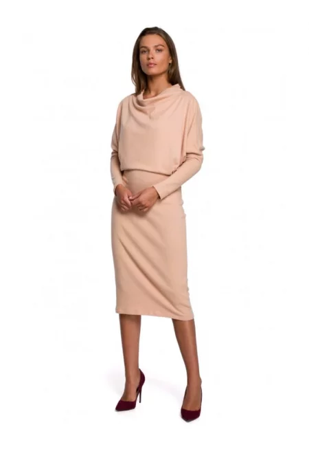 Миди рокля - стил - памук