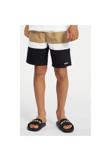 Момчешки бански шорти -  Полиестер - Черен