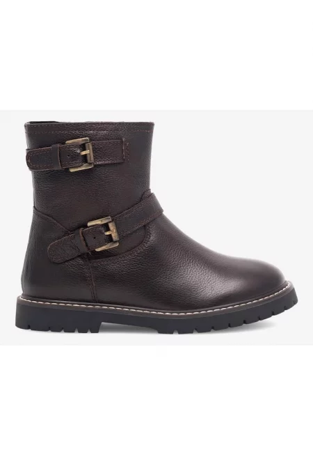 Момичешки ботуши  5905588102038 - Естествена кожа - Кафяв - Кафяв