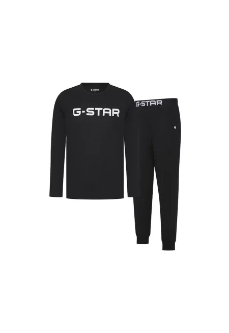 Пижама с памук и лого