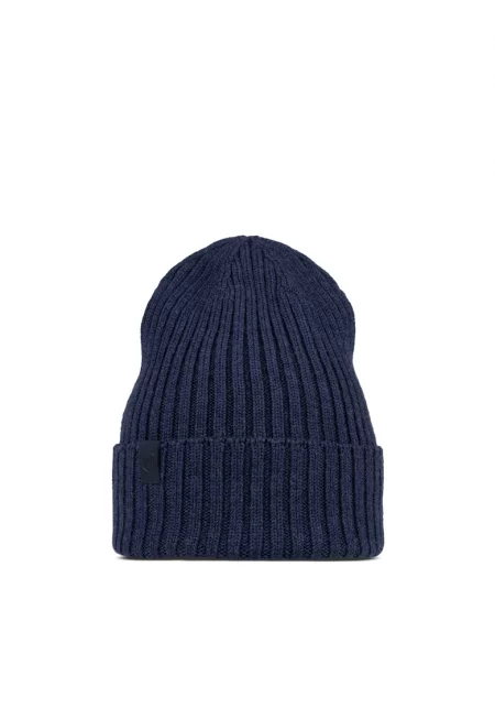 Плетена шапка  цвят norval midnight dark blue - за възрастни - универсален размер