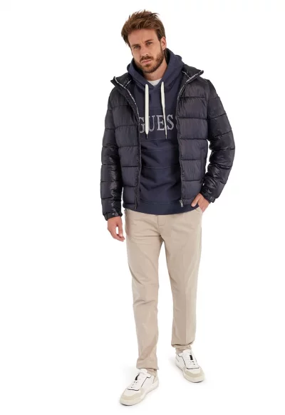 Подплатено зимно яке с качулка