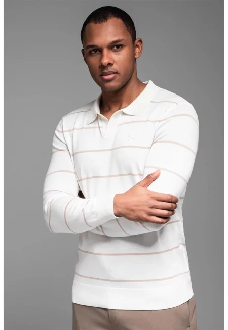 Раирана блуза с яка