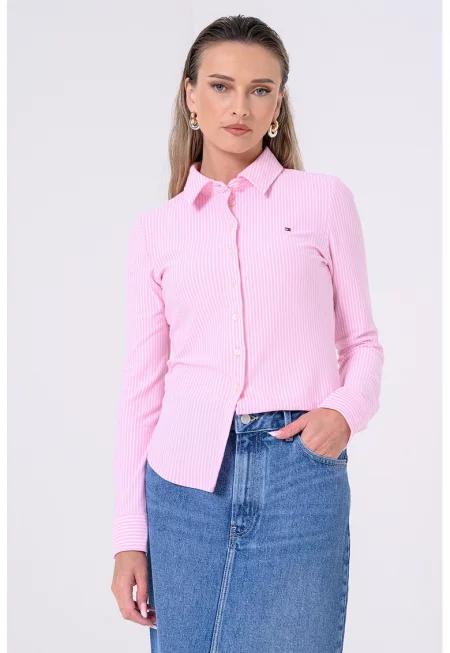 Раирана риза с бродирано лого