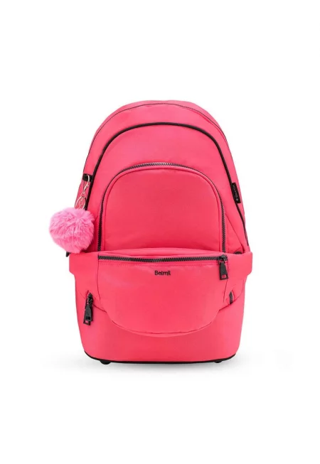 Раница с дизайн 2 в 1 с чанта за кръста - 20 л - Корал