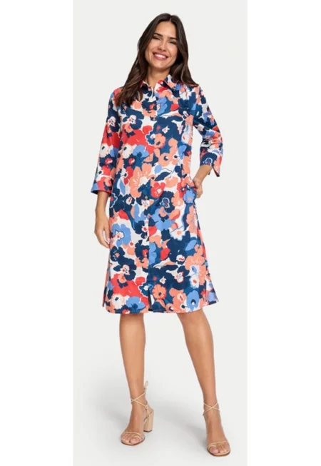 Рокля -  67034 - Памук - Многоцветна