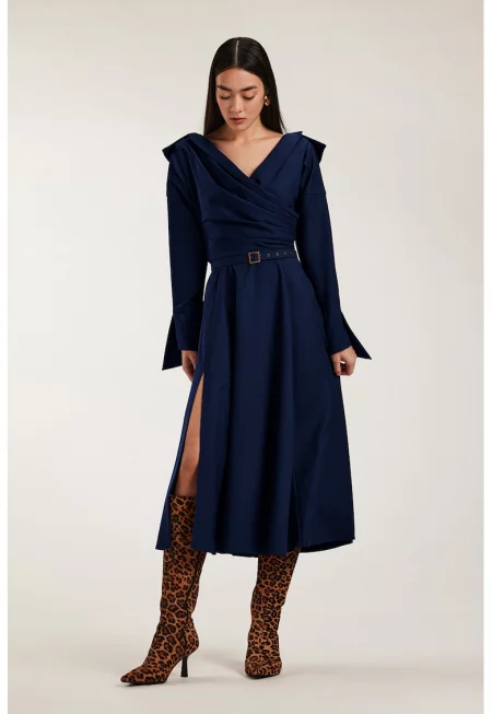 Рокля Asana с цепка - Тъмносин