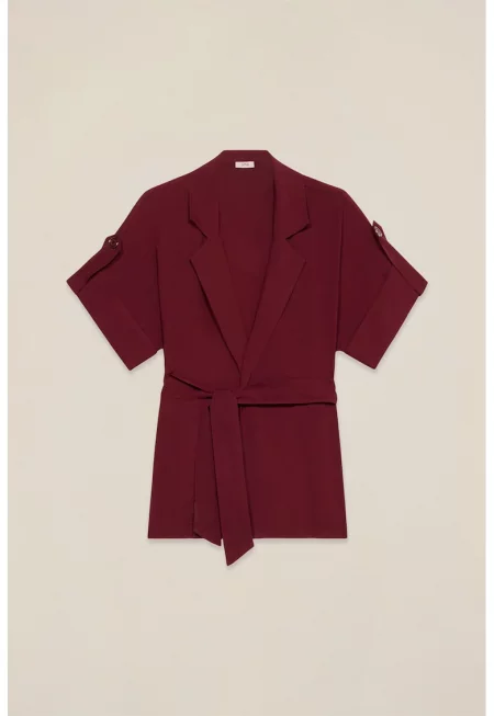 Сако с къси ръкави - Тъмновиолетов