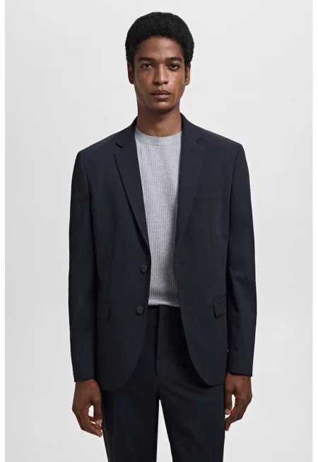 Сако със стандартна кройка - Черен