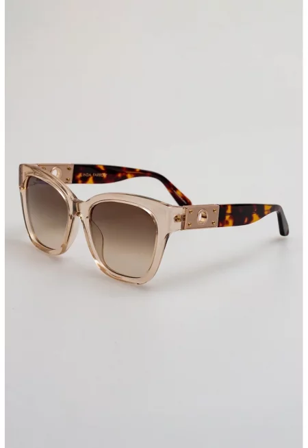 Слънчеви очила Tamara тип Cat-Eye - Кафяв/Оранжев