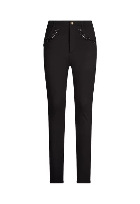 Слим панталон с висока талия