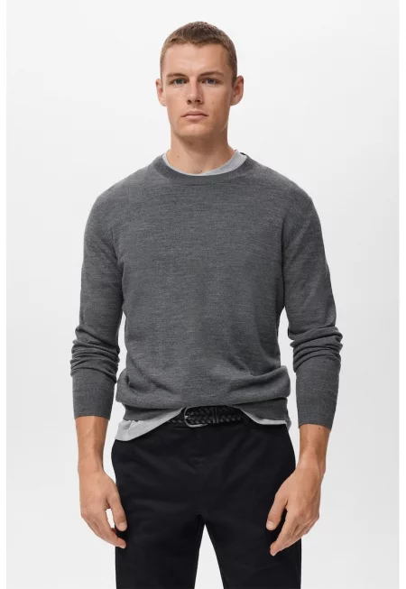 Слим пуловер от вълна