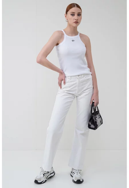 Слим танк топ Autograph - Бял