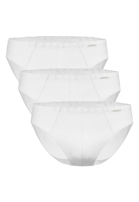 Слипове с памук - 3 чифта - Бял