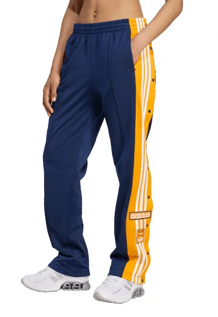 Спортен панталон Adibreak с капси встрани - Бял/Оранжев/Тъмносин