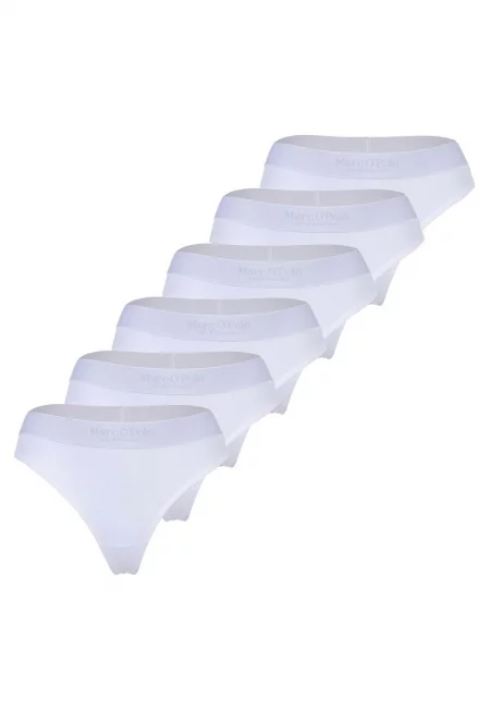 Танга с памук и лого - 6 чифта