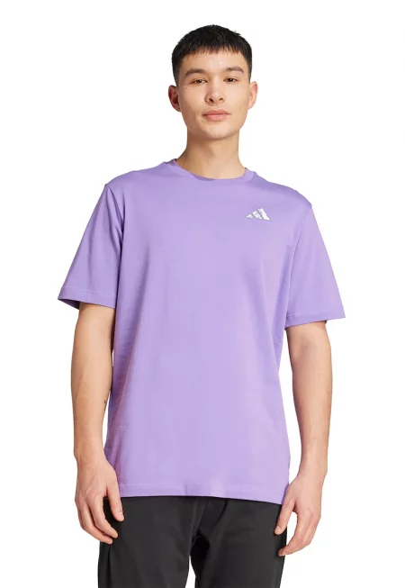 Тениска C Earth M с лого - Лилав/Мръснобял/Светлосин