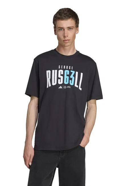 Тениска Motor Sport с овално деколте и надпис