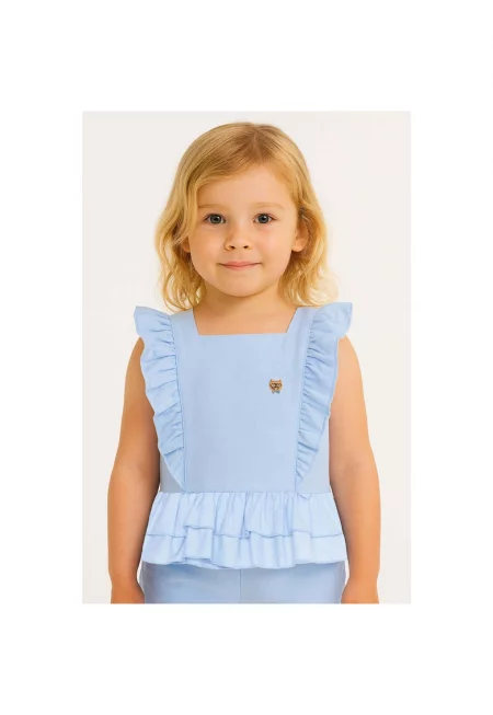 Топ с квадратно деколте и набирания