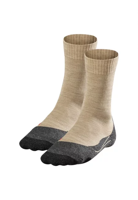 Трекинг чорапи с вълна - 2 чифта - Бежов