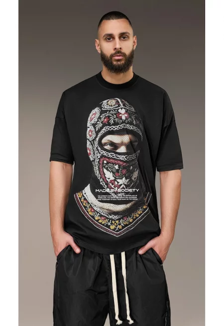 Tricou Културен бунт – T16095 - Черен