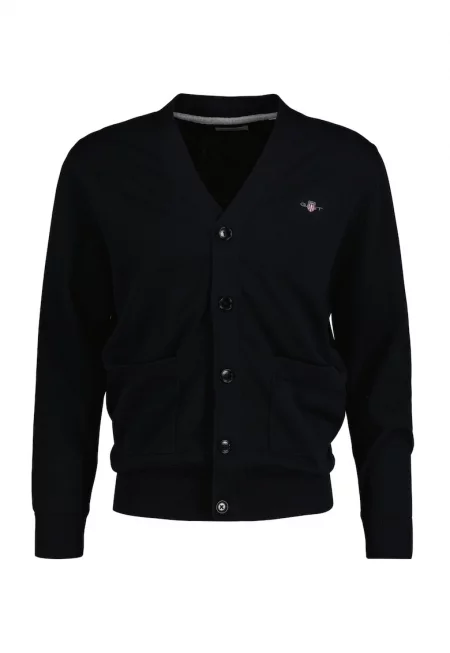 Жилетка с шпиц - копчета и лого - Черен