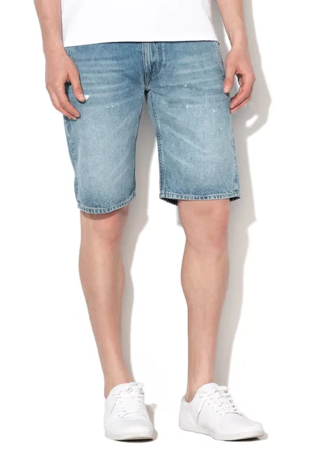 Бермуди от деним - Светлосин