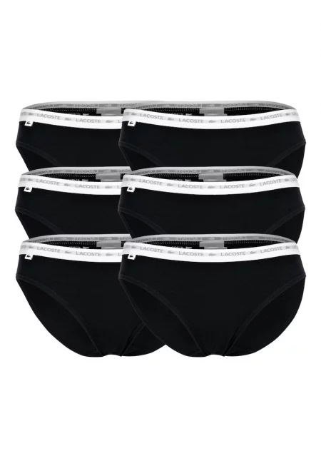 Бикини без шарка - 6 чифта - Черен