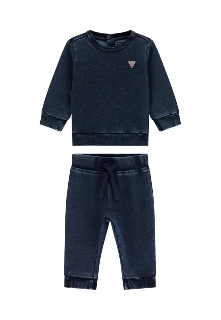 Блуза с метално лого и панталон - 2 части