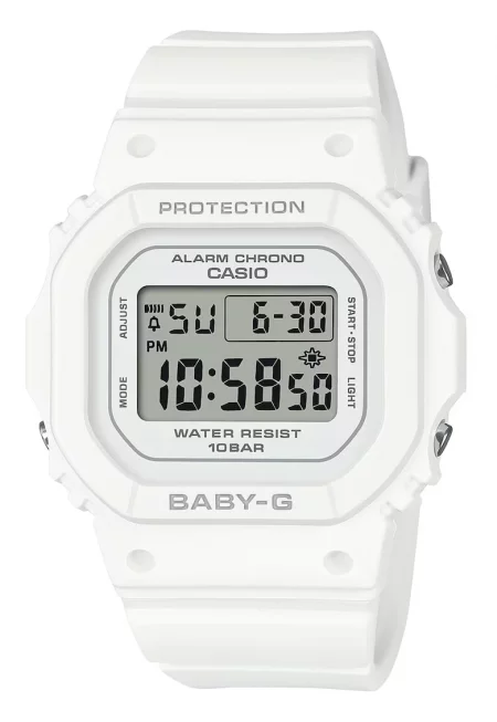 Часовник  G-Shock Unisex BGD-565U-7ER - бял - 42.1x37.9x11.3mm