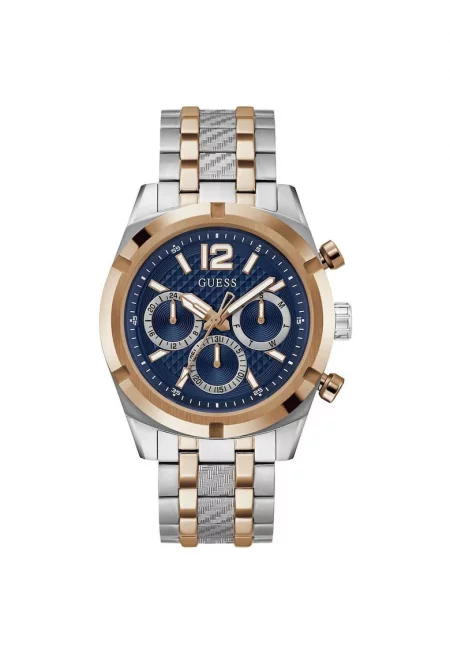 Часовник  Unisex Кварцов Сребрист - Син Циферблат - Водоустойчив 5 ATM