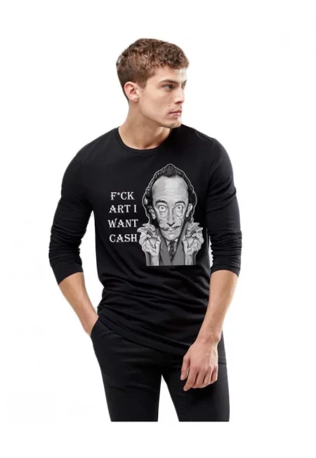 Черна мъжка блуза - Dali - Искам ПАРИ