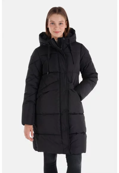 Дълго зимно яке с джобове