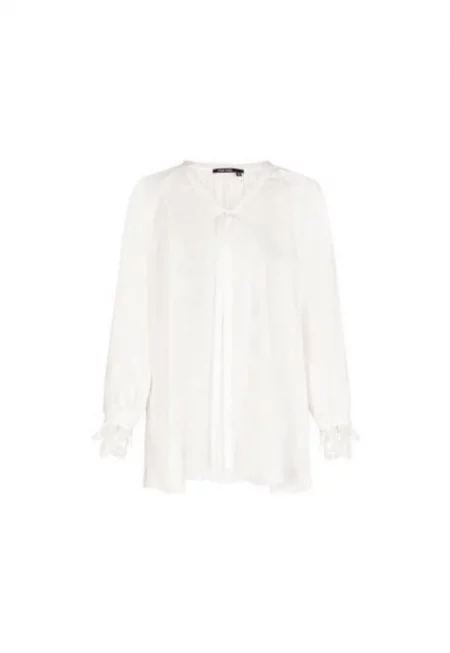 Дамска блуза  303029296 - Полиестер/Вискоза - Бяла