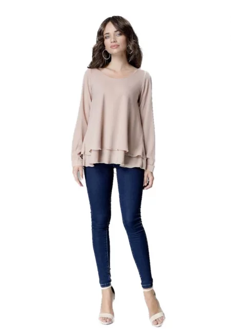 Дамска блуза Assire L020 бежово - Бежов
