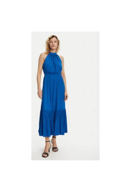 Дамска рокля  222-RAMAGE - Полиестер - Син
