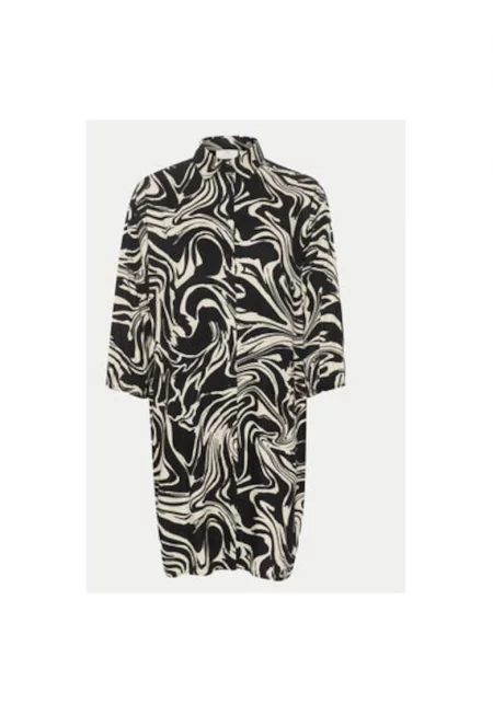 Дамска рокля - кафе - 303582227 - Черна - Вискоза - Черен