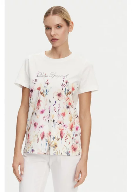 Дамска тениска -  304968761 - Памук - Бяла - Бял