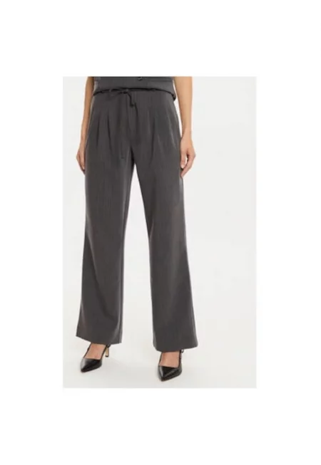 Дамски панталон -  304176784 - Полиестер/Вискоза - Сив - Сив