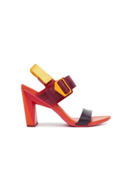 Дамски сандали - 1091487016 -  Естествена кожа - Многоцветен