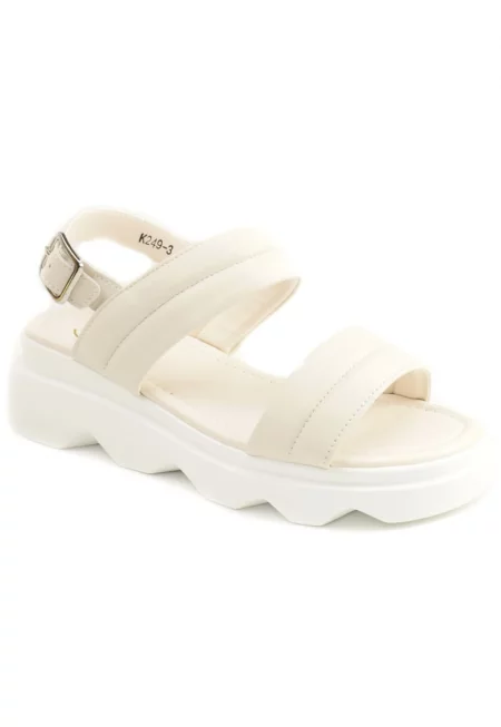 Дамски сандали  K249 3 - Бежов - Бежов