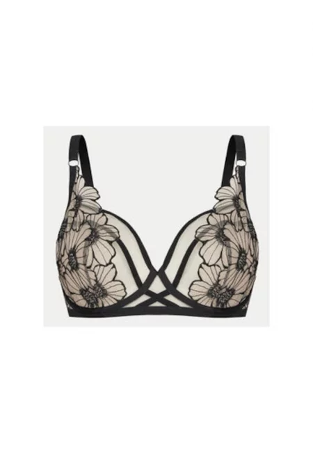 Дамски сутиен -  304889035 - Полиамид - Черен