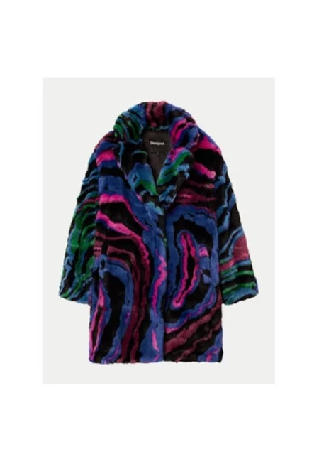 Дамско палто -  304477393 - Акрил/Полиестер/Акрил - Многоцветно - Многоцветен