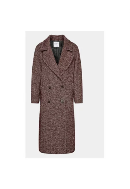 Дамско палто -  Wardrobe - 303180171 - Вълна/Полиестер/Текстил - Червено - Червен