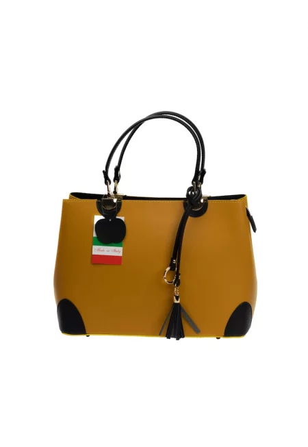 Дизайнерска чанта за красота - Синапено жълто