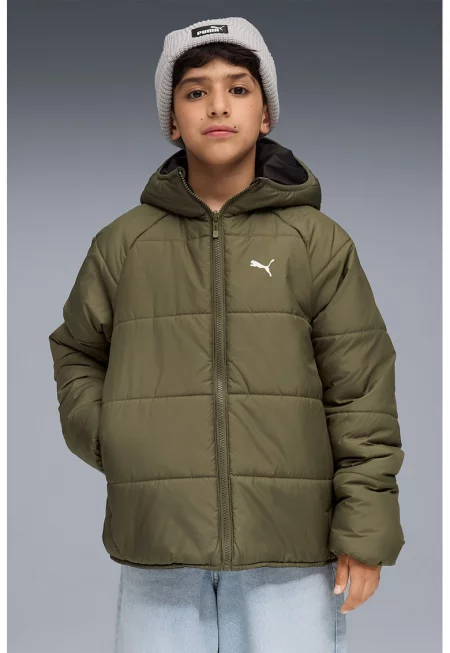 Двулицево капитонирано яке - Тъмнозелен