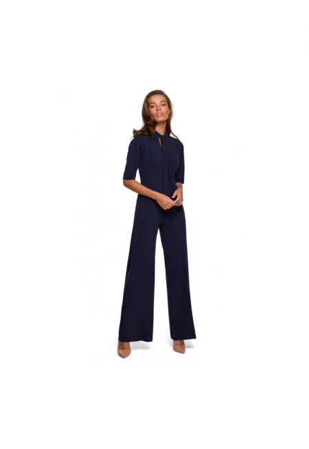 Елегантен гащеризон  С връзка - Полиестер - Вискоза